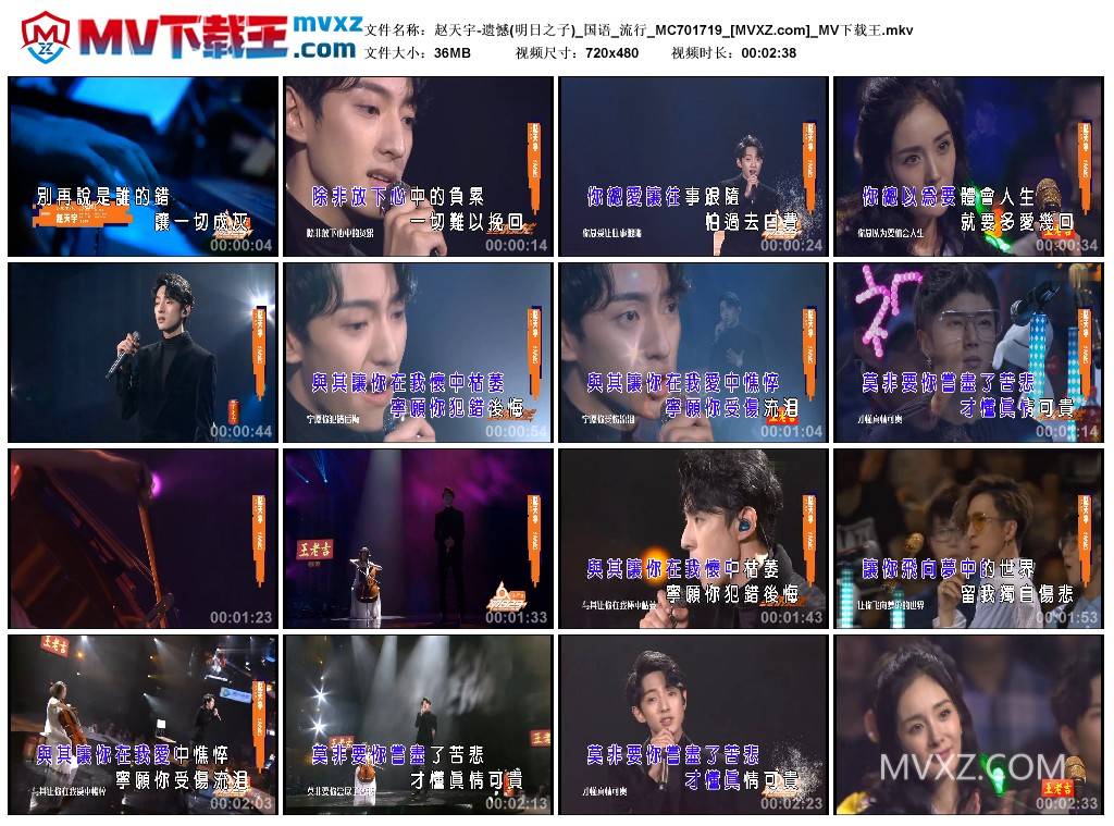 赵天宇-遗憾(明日之子)_国语_流行_MC701719